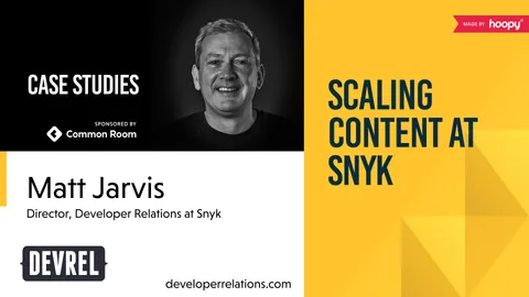 Scaling developer content production at Snyk