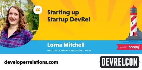 Starting up startup DevRel